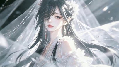 治愈白纱女孩