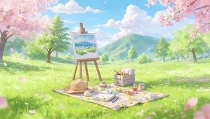 春天写生