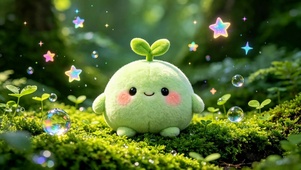 治愈软萌萌芽小团子