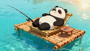 钓鱼熊猫