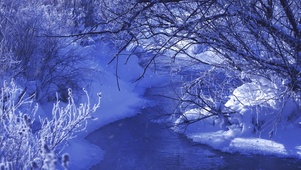 冬天雪湖