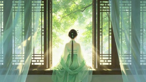古风美女背影壁纸