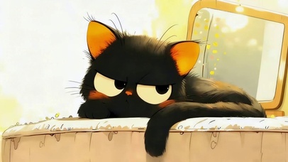 无聊的猫咪