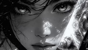 黑白少女