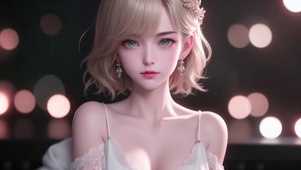 清纯治愈短发女神