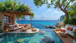 唯美夏季蓝天大海