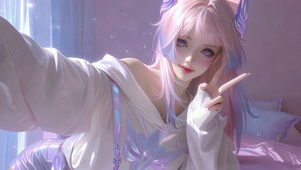 粉发居家甜妹珊瑚宫心海