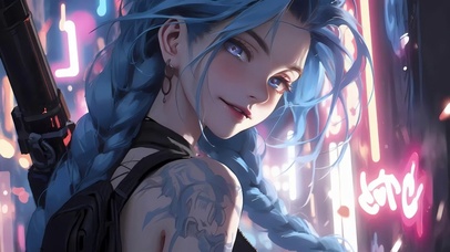 金克斯回眸 4k壁纸御姐可爱