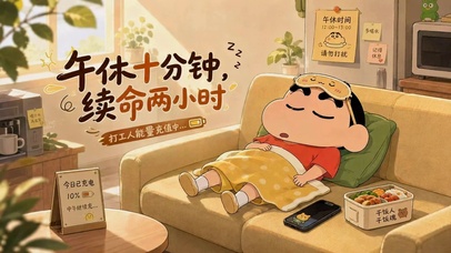 蜡笔小新午休治愈时刻