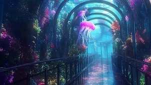海底世界带鱼屏