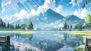 清新动漫风景