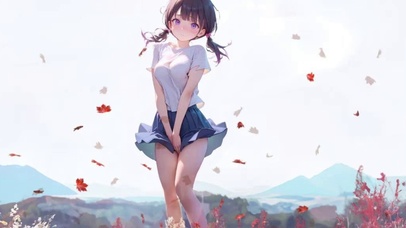 掀起裙边
