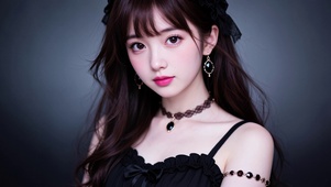 黑裙少女