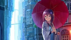 雨中