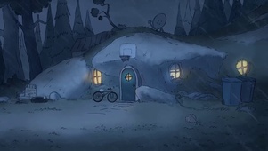 【咱们裸熊】雨中小屋