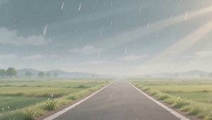 雨中公路