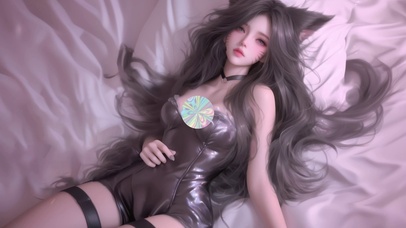 可爱猫耳朵女孩