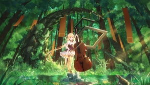 小提琴少女演奏