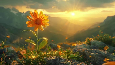 唯美治愈温馨小花