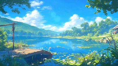 清新阳光森林码头