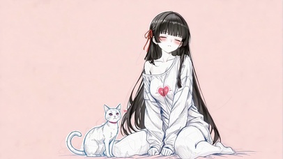 少女与猫的小确幸-千咲