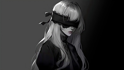 纯欲眼罩美女
