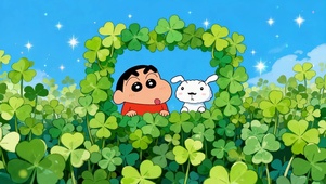 护眼小新和小白绿色小清新