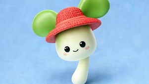可爱小树芽带鱼屏