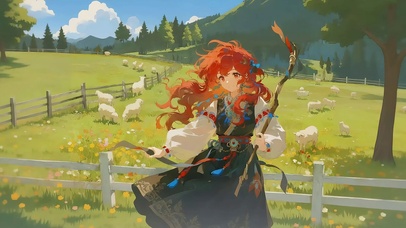 风里牧野少女（4K动态静音）