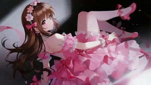月下漂浮少女