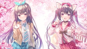 可爱樱花少女