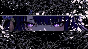 暗紫樱花紫瞳美少女