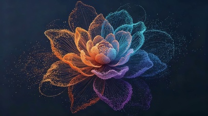 梦幻花朵