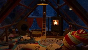 冬季温暖小屋
