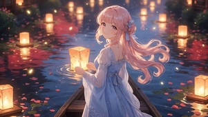 河灯少女(无缝)
