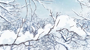 雪上树梢