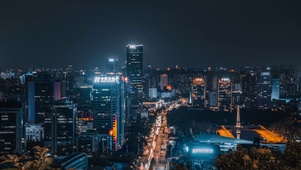 夜景流光