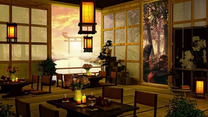 日本秋季咖啡厅