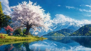 樱落镜湖
