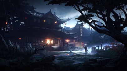 雷暴天古风武士