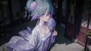 纸扇女孩