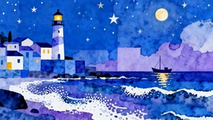 夜景海景星空