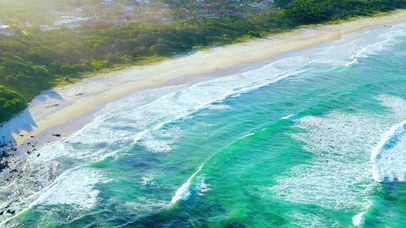 4K唯美沙滩海浪