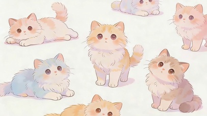 可爱萌萌的猫咪