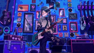 弹吉他的女孩