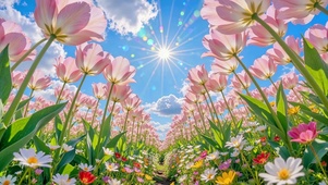 藏在花海里的春日童话