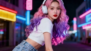 炫酷青春美女