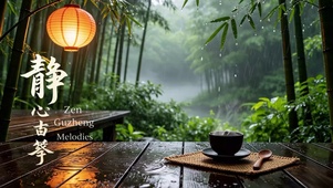 雨雾竹林