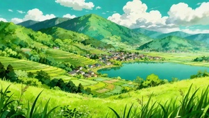 翠谷梯湖村
