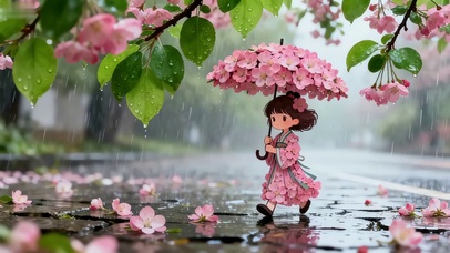 花雨女孩